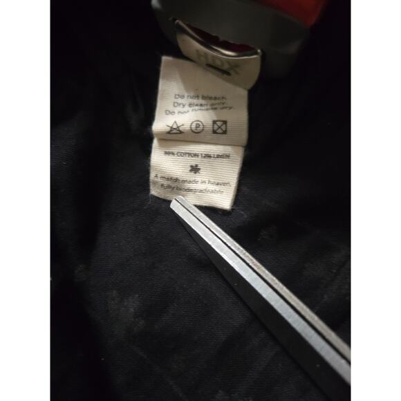 Calling June Embroidered Floral Black Dress LARGE Clean EUC Cotton/Linen - Picture 8 of 12